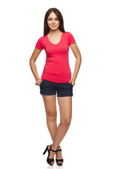 Fototapeta premium Full length casual woman