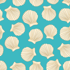 sea vector seamless pattern
