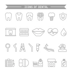 Icons of dental