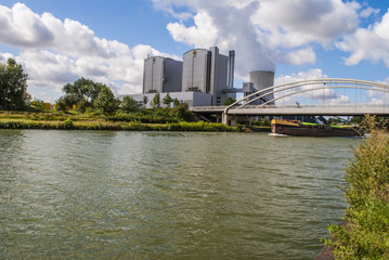 Industrial zone by the canal