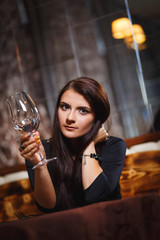 pretty woman in nightclub