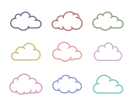 Cloud shapes collection