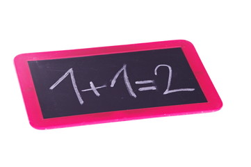 blackboard with exercise