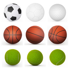 Obraz premium sport balls collection