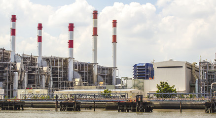 Obraz premium Pipe of thermal power plant