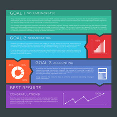 Flat Style Options Banners Vector Background