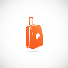 Travel Suitcase Vector Symbol Icon