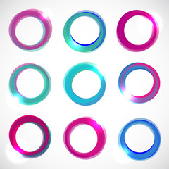 Round Color Vector Circle Banners