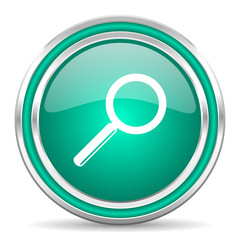 search green glossy web icon