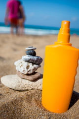 Steinformen Sonnencreme