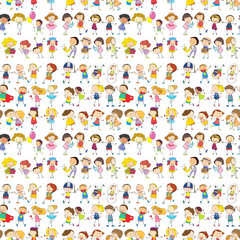 Seamless design of a group of people