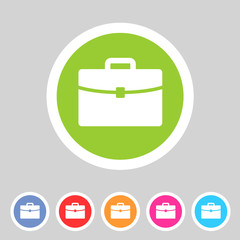 Briefcase portfolio flat icon