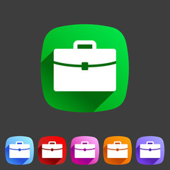 Briefcase portfolio flat icon