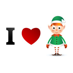 I love Christmas card