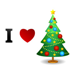 I love Christmas card