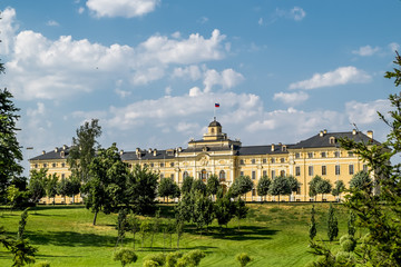 Congres Palace-Constantine Palace in Strelna on a sunny summer d