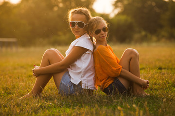 Two teenage girls