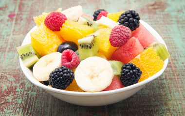 fresh healthy fruit salad