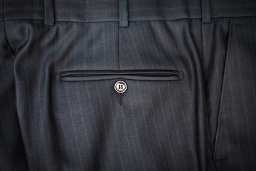photo of male classic trousers with back pocket