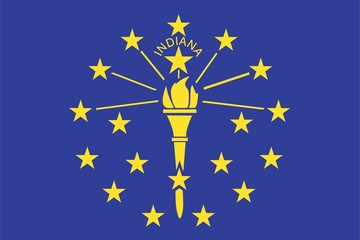 The flag of the United States of America State - Indiana - 69102999