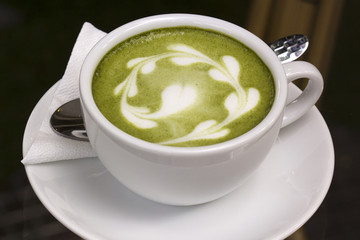 Green tea Latte/coffee art