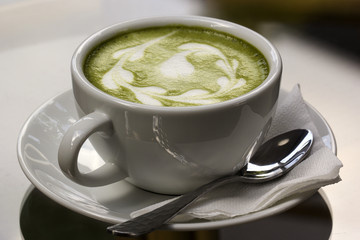 Green tea Latte/coffee art