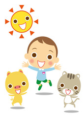 Naklejka premium 溌剌