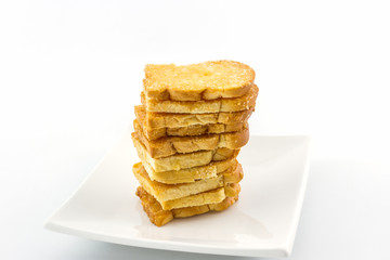 Group of sliced bread.