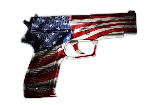 American flag gun