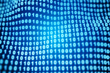 Naklejka premium Binary background