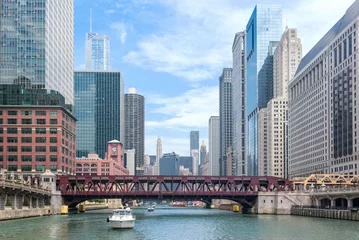 Crédence en verre imprimé Chicago Excursion en bateau à Chicago