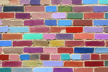 Painted brick wall - Boulder (Colorado)  © Brad Pict