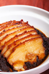 Chinese dishes. Sliced ​​pork