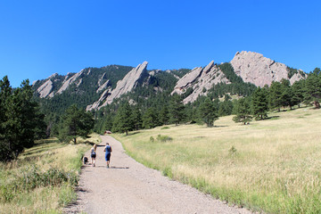 Fototapeta na wymiar The Flatirons - Boulder (Colorado)