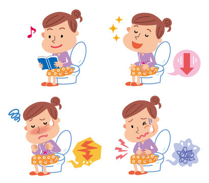 便通 快便 便秘 下痢 女性 Stock イラスト Adobe Stock 便通 快便 便秘 下痢 女性 Stock イラスト Adobe Stock