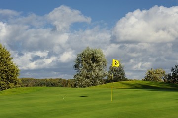 Obraz premium krajobraz wiejski, golf, sport