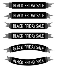 A Set of Colorful Black Friday Banners