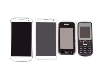 collection of cell phones