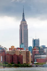 Deken met patroon Empire State Building Empire State Building from across East River in Williamsburg, Br
