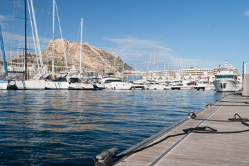 Obraz premium Harbour of Alicante, Spain