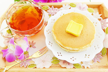 おいしそうなパンケーキ