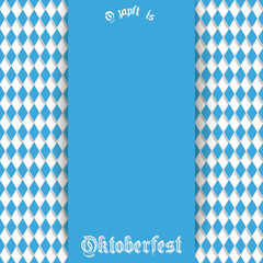 Bavarian Oktoberfest Flyer Blue Centre