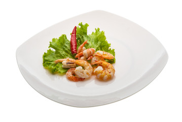 Unshelled king prawn