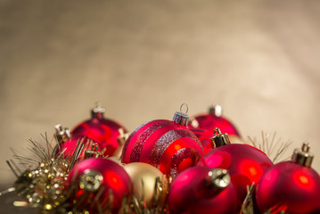Close-up view of christmas decoration.