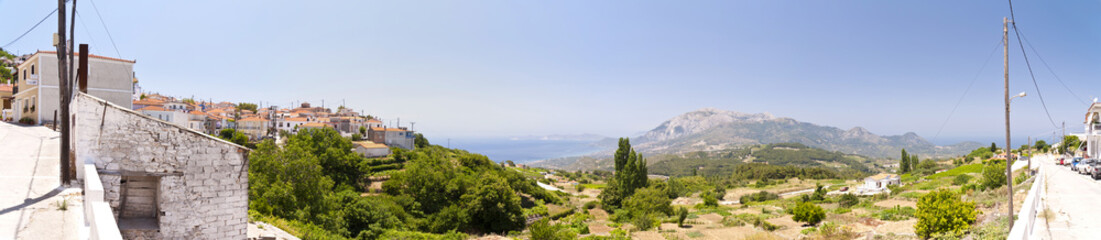 Fototapeta na wymiar Panorama of Samos