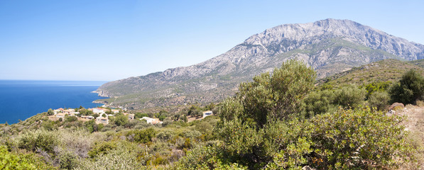 Fototapeta na wymiar Panorama of Samos