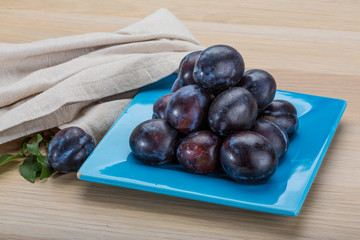 Ripe fresh plum