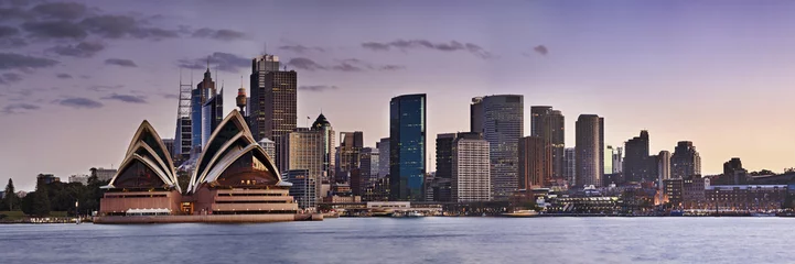 Foto op Canvas Sydney CBD Kirribilli sluit panorama © Taras Vyshnya