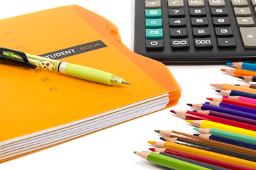 School supplies and calculator