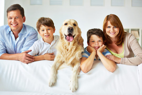 Family On Sofa